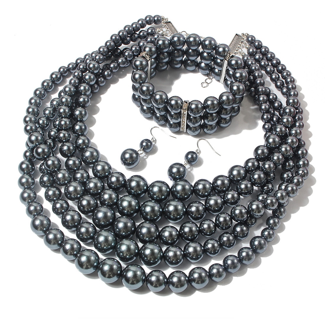 Earrings Pearl Necklace Choker Bracelet 3 Pcs Flapper Accessories Retro Vintage 1920s Alloy For The Great Gatsby Cosplay Women's Costume Jewelry Fashion Jewelry 2025 - $19.99 –P2