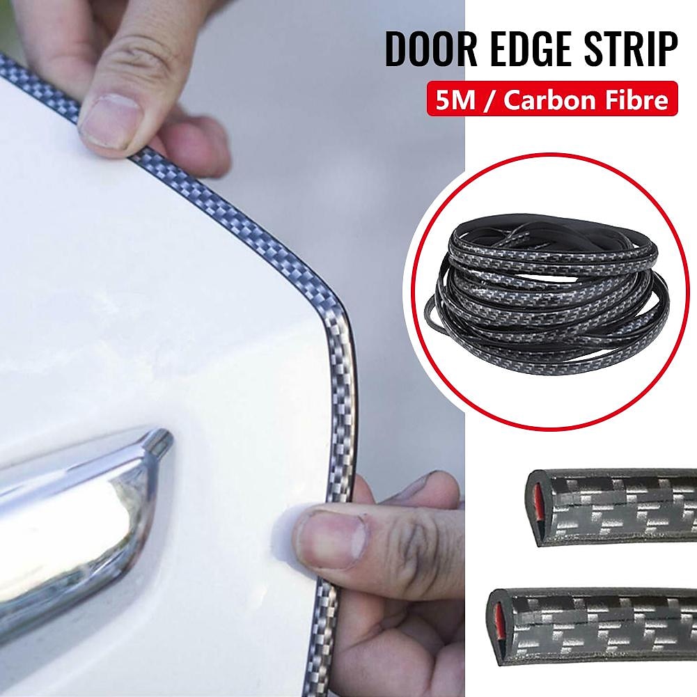 StarFire 5M Carbon Fiber Car Door Edge Protector - Anti-Collision Bumper Trim, Scratch Guard & Sealing Strip for Car Styling 2025 - $14.99 –P2
