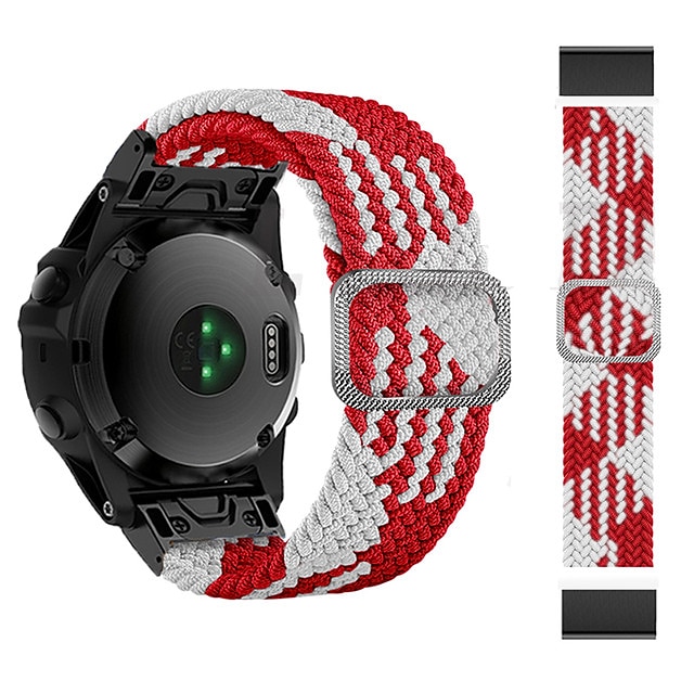 Bracelet nylon tressé 22mm 26mm pour Garmin Fenix 7 7X 6 6X Pro Epix Pro 47mm 51mm Instinct 2X Approach S70 S62 S60 Forerunner 955 945 Marq de 2025 ? $21.99 –P7