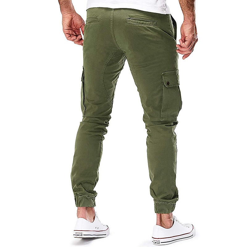Per uomo Pantaloni Cargo Tasca Semplice Comodità Traspirante All'aperto Quotidiano Casual Nero Verde militare del 2026 a $22.99 –P16