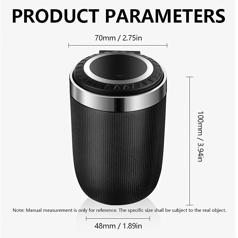 StarFire Car Ashtray Multi-functional Personalized Car Supplies General Household Portable Metal Liner Ashtray 2025 - $18.99 –P8