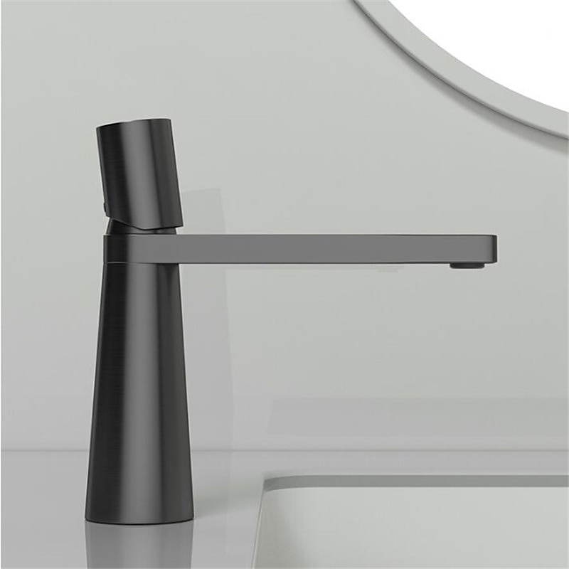 смеситель для раковины в ванной комнате, моноблочные смесители для умывальника, одна ручка, одно отверстие для монтажа на столешницу, со шлангом для горячей и холодной воды, краны для латунных сосудов 2026 - $85.99 –P9