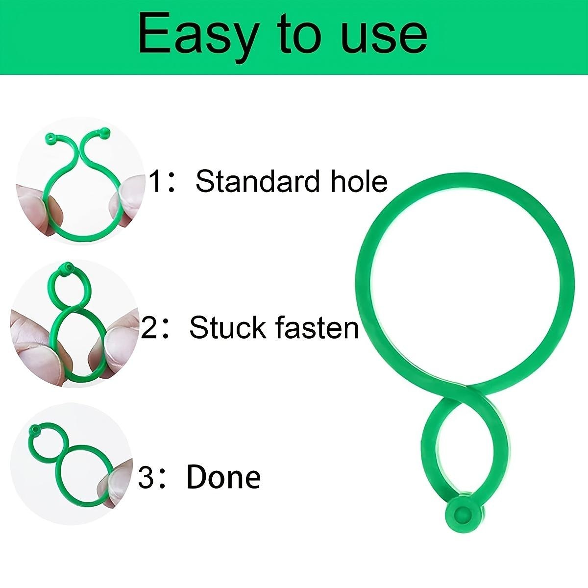 porta piante da giardino, 100 pezzi di clip per fiori di vite di pomodoro, clip per piante, clip di supporto per piante da giardino, clip per piante e clip da giardino per altre piante rampicanti, per del 2026 a $10.49 –P4