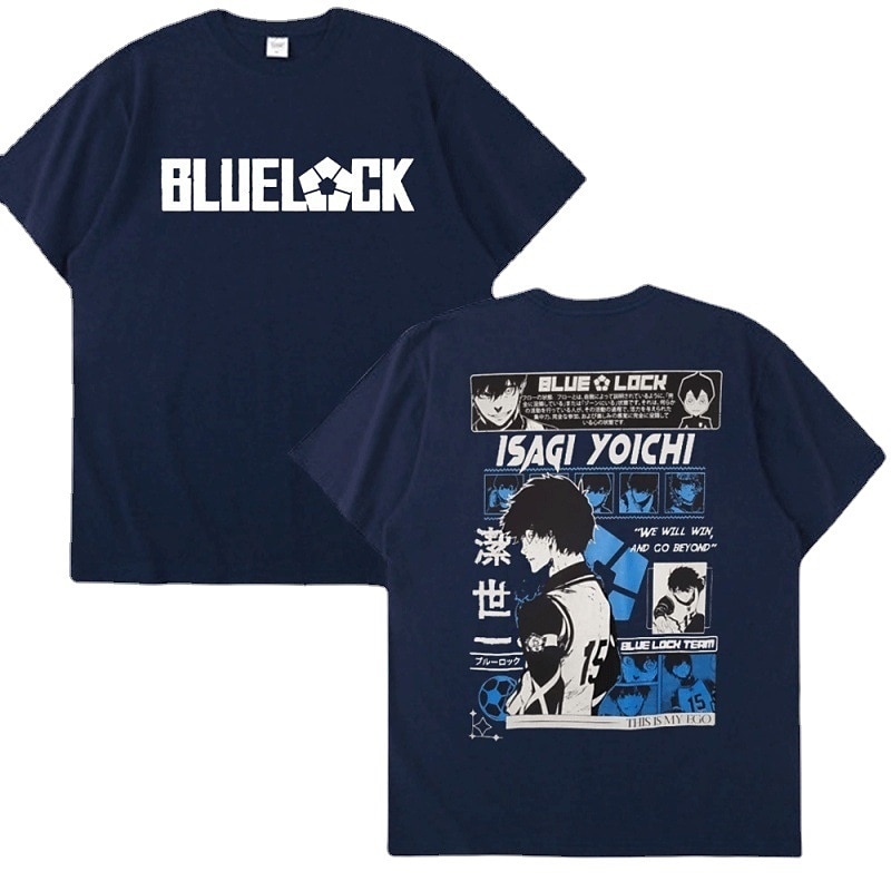 Bloqueio Azul Isagi Yoichi Japonesa/Curta Imprimir Estilo de rua Para Casal Homens Mulheres Adulto Hot Stamping Casual / Diário de 2025 por $18.99 –P5