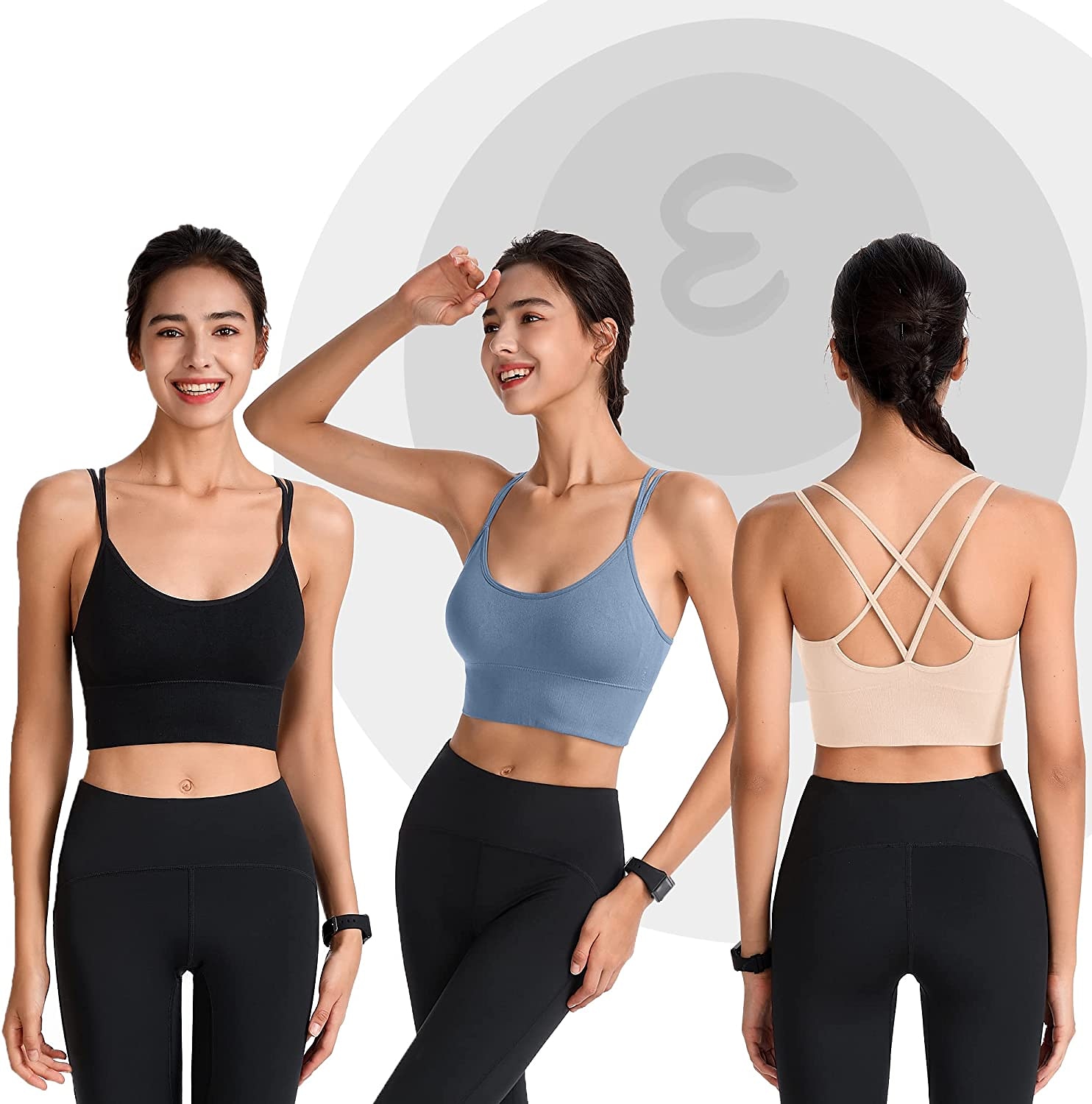 nová jaro/léto vysoká pevnost nárazuvzdorná sportovní podprsenka dámská běžecká fitness podprsenka set tílko na jógu 2025 - $14.49 –P17