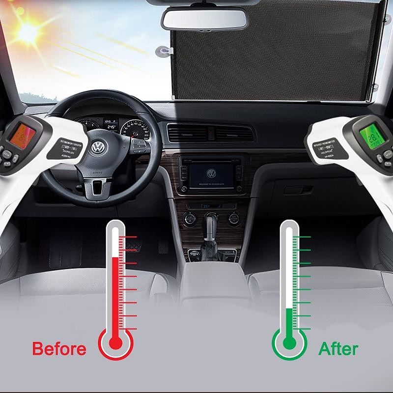 Car Sunshade Curtain Rear Side Window Front/Back Windshield Sun Block Blinks Black Cover Suction Cup Universal Cars Accessories 2025 - $8.99 –P2