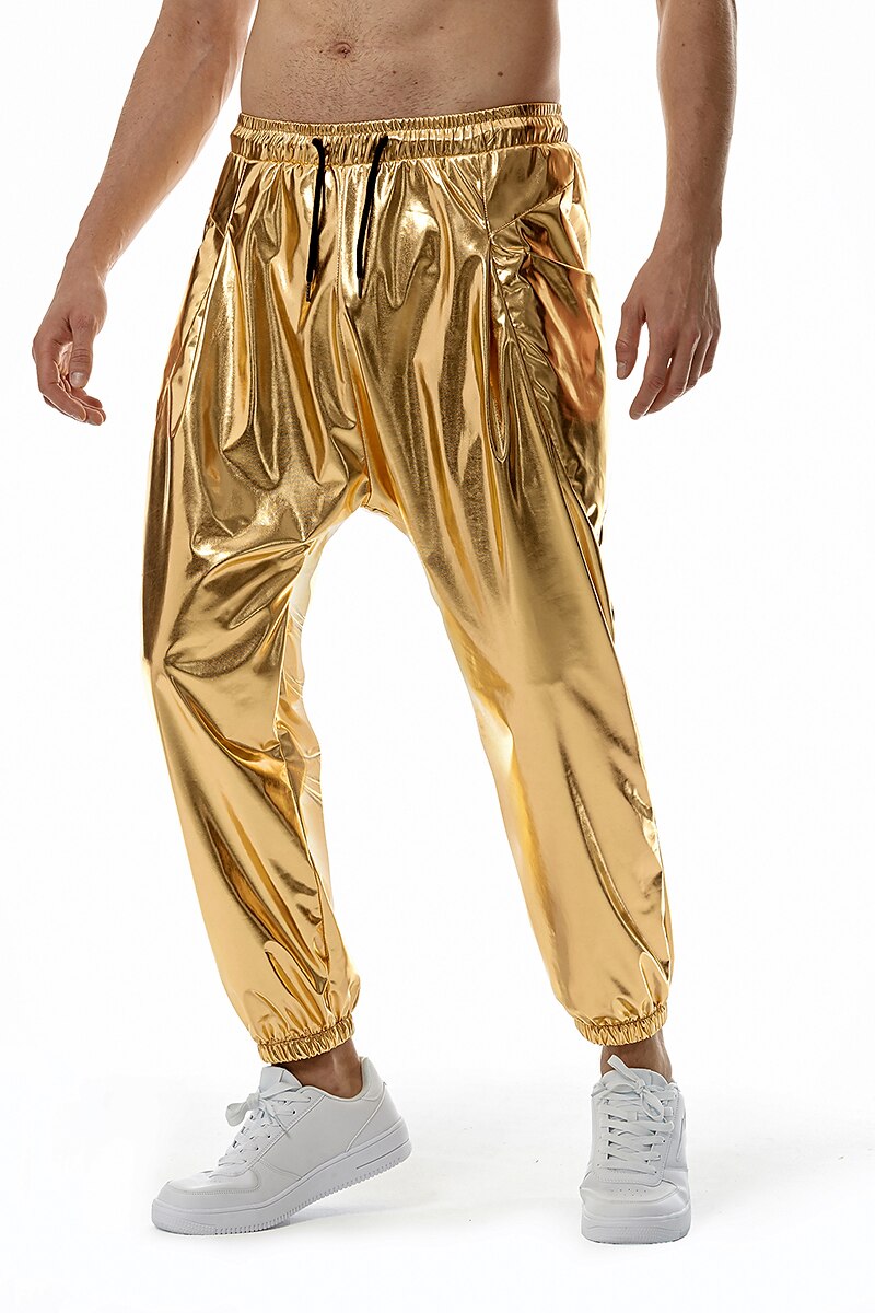 Herren Jogginghose Jogger Hose Hosen Freizeithose Paillettenhose Elastische Taille Elastischer Ärmelbund Einfarbig Windundurchlässig Atmungsaktiv In voller Länge Casual Ausgehkleidung Athleisure 2025 - $32.99 –P6