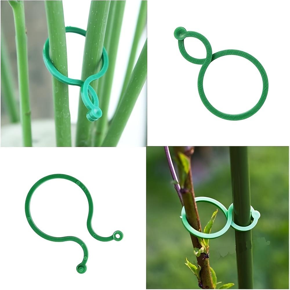porta piante da giardino, 100 pezzi di clip per fiori di vite di pomodoro, clip per piante, clip di supporto per piante da giardino, clip per piante e clip da giardino per altre piante rampicanti, per del 2026 a $10.49 –P2