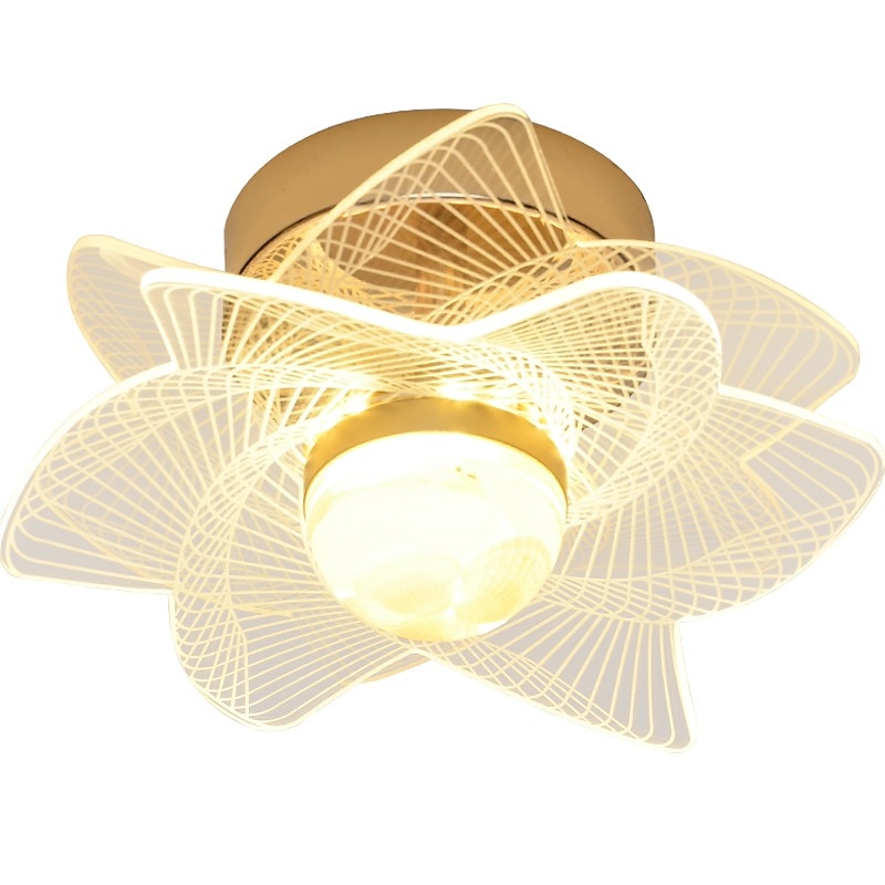 led taklampe 19cm blomsterdesign 1-lys metall LED innfelt lys metall moderne stil malte overflater for korridor 110-240v 2025 - $71.99 –P4