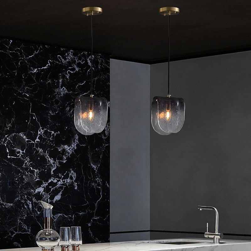 Lampadari A Sospensione A Led Per Cucina In Vetro Lampadari Moderni Per Ingresso Da Fattoria Lampadari A Sospensione A Soffitto Lampadari A Soffitto Su Tavolo Grigio Fumo Bianco Neutro del 2025 a $101.99 –P4