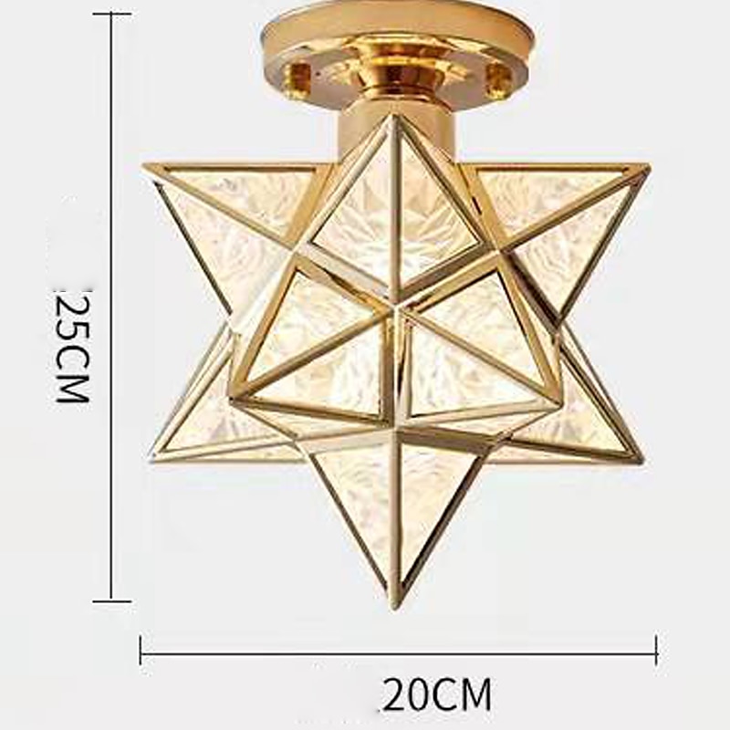LED Ceiling Light 10" Geometric Shapes Flush Mount Lights Plastic Copper Artistic Style Formal Style Ceilling Light for Corridor Porch Bar Creative Loft Balcony Lamps 110-240V 2025 - $71.99 –P9