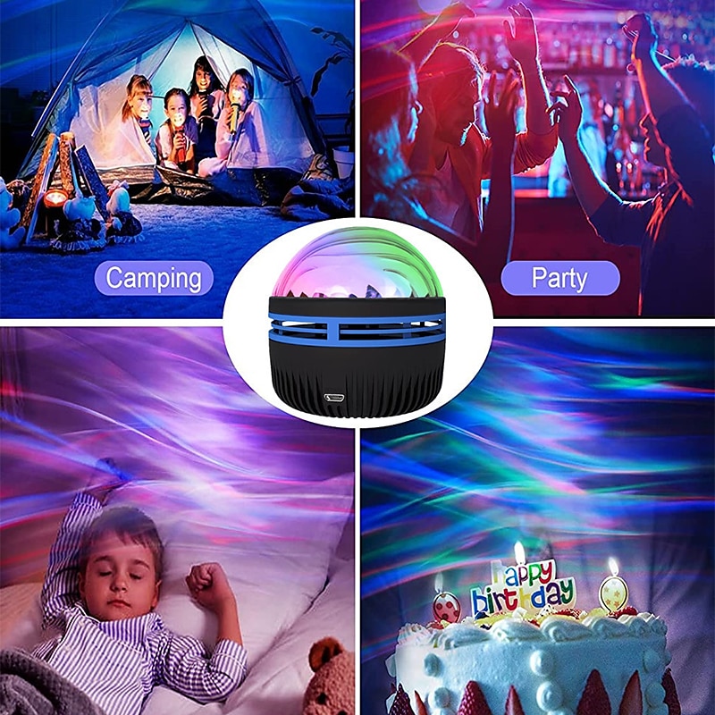 LED Starry Sky Projection Light Mini Remote Control Projector USB Plug-in Colorful Atmosphere Small Night Light 2025 - $9.99 –P11