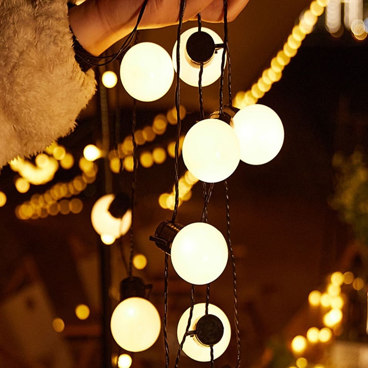 Солнечные фейерверковые гирлянды 7М 30LED водонепроницаемые уличные огни для сада вечеринки на свадьбе декор для патио балкона атмосферные огни ландшафта 2026 - $29.99 –P12