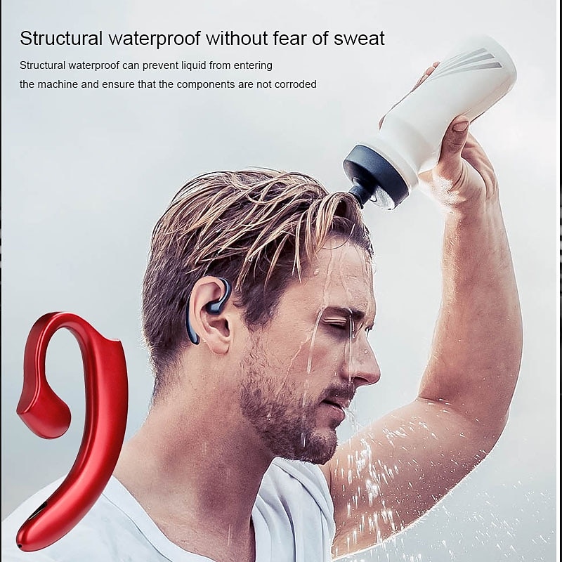 2023 Painless Ear-hook Bluetooth 5.0 EDR Business Headphoneergonomic design Non-earplugs Wireless sport Earphone with Mic 2025 - $12.99 –P5