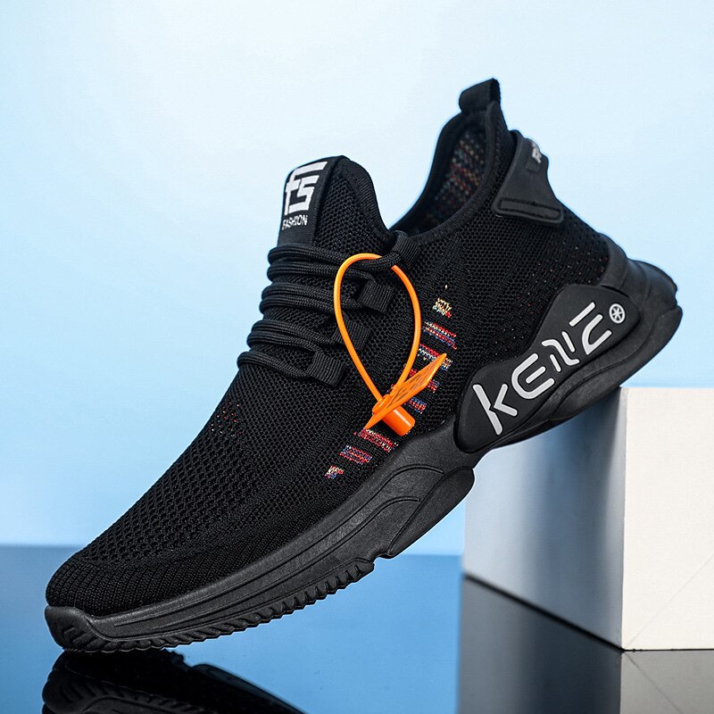 røde pustende atletiske joggesko for menn mote - lette joggesko i mesh for fritids- og sportsaktiviteter 2025 - $42.99 –P2