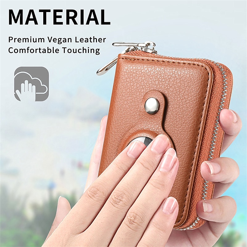  Air Tag Wallet  Premium Genuine Leather RFID Credit