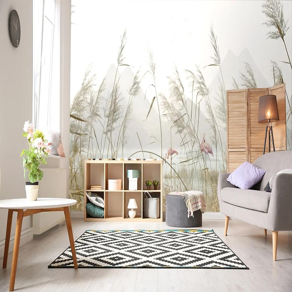 cool wallpapers natuur behang muurschildering 3d woondecoratie riet wandbekleding canvas materiaal zelfklevend behang muurschildering wanddoek kamer wandbekleding 2025 - $17.49 –P3