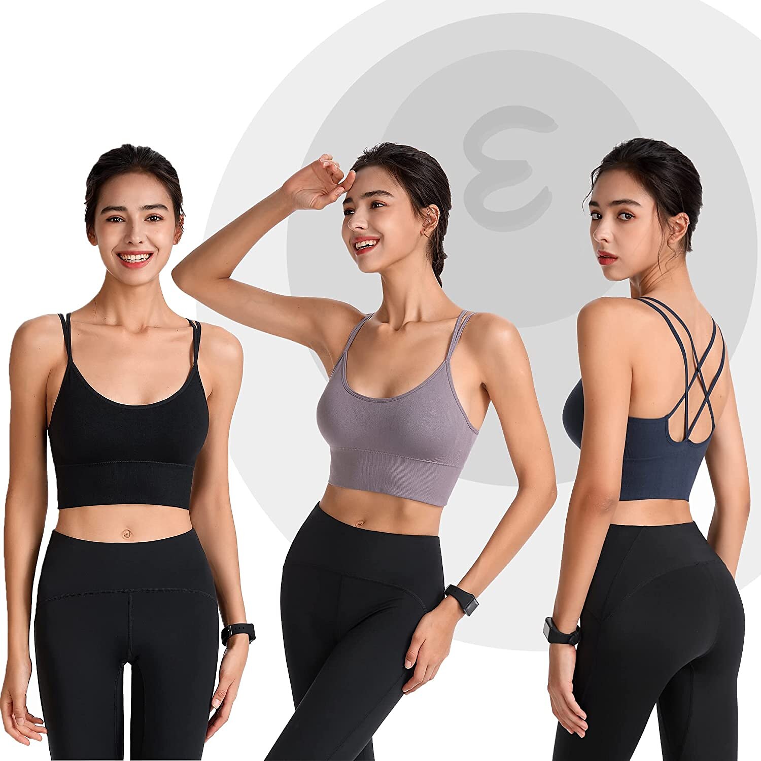 nová jaro/léto vysoká pevnost nárazuvzdorná sportovní podprsenka dámská běžecká fitness podprsenka set tílko na jógu 2025 - $14.49 –P7