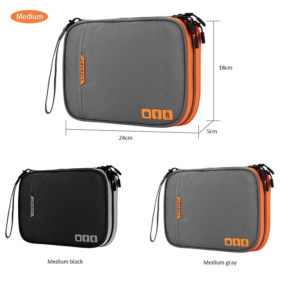 2026年 ポータブル電子アクセサリー トラベル ケース、ケーブル オーガナイザー バッグ iPad 用ガジェット キャリー バッグ、ケーブル、電源、USB フラッシュ ドライブ、充電器  コレクション – $18.99 –P13
