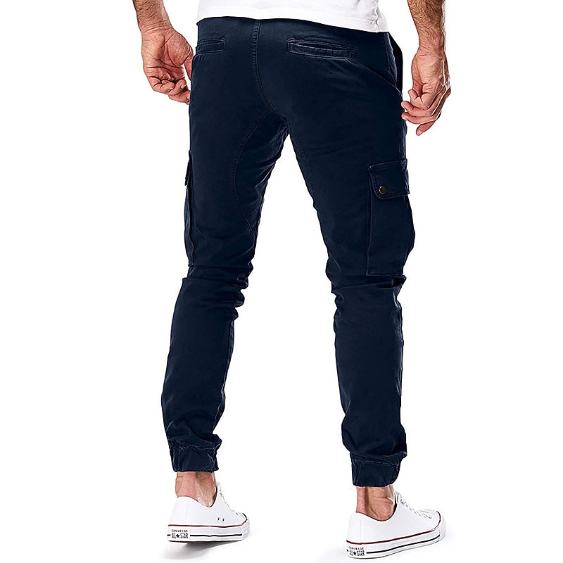 Per uomo Pantaloni Cargo Tasca Semplice Comodità Traspirante All'aperto Quotidiano Casual Nero Verde militare del 2026 a $22.99 –P4