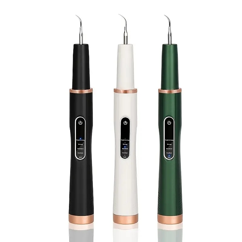 Joululahjat naisille ja miehille sähköinen hammaskivien poistaja IPX7 vedenkestävä ultraääni hampaidenkaavin plakkia kalkkia tahrojen poistaja hampaiden puhdistustyökalusetti USB ladattava 2025 - $25.99 –P1