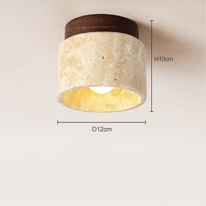 led stropní světlo 12cm geometrické tvary zapuštěná světla keramické dřevo umělecký styl formální styl stropní světlo do chodby teplé bílé 110-240v 2026 - $115.99 –P2
