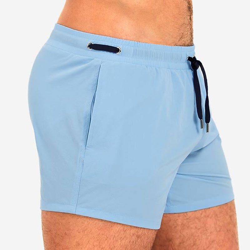 Men's Swimwear Swim Shorts Swim Trunks Boxer Swim Shorts Shorts Plain Comfort Breathable Outdoor Daily Going out Sports Hawaiian White Pink 2025 - $20.99 –P17