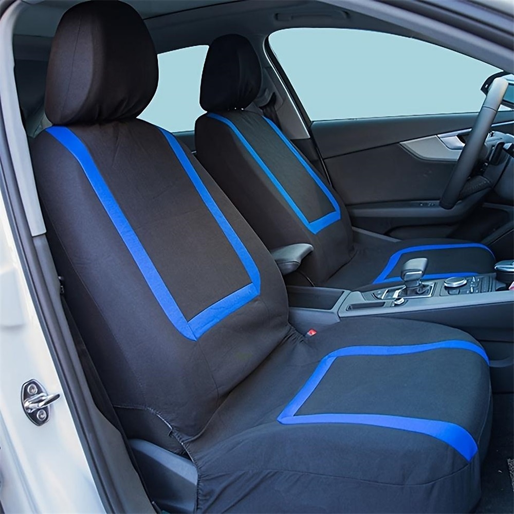 Universal Fit Car Seat Cover Full Set For Front And Rear 9 Pieces Pack Fit Most Cars 2025 - $31.99 –P2