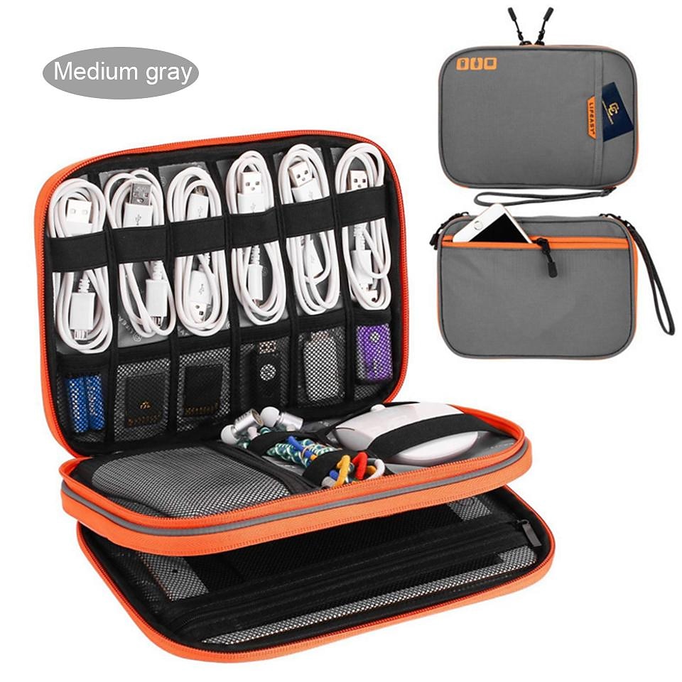 2026年 ポータブル電子アクセサリー トラベル ケース、ケーブル オーガナイザー バッグ iPad 用ガジェット キャリー バッグ、ケーブル、電源、USB フラッシュ ドライブ、充電器  コレクション – $18.99 –P16