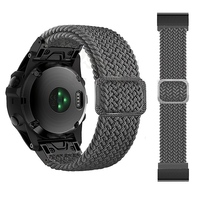 Bracelet nylon tressé 22mm 26mm pour Garmin Fenix 7 7X 6 6X Pro Epix Pro 47mm 51mm Instinct 2X Approach S70 S62 S60 Forerunner 955 945 Marq de 2025 ? $21.99 –P10