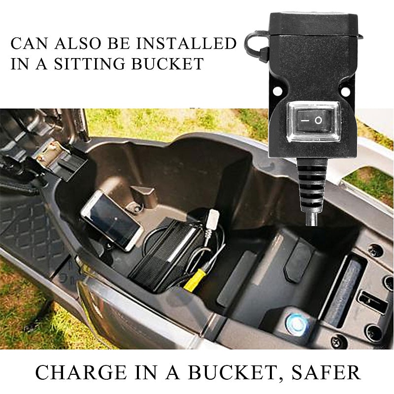 Universal Dual USB Port 12V Waterproof Motorbike Motorcycle Handlebar Charger 5V 1A/2.1A Adapter Power Adapter for Mobile Phone 2025 - $11.99 –P10