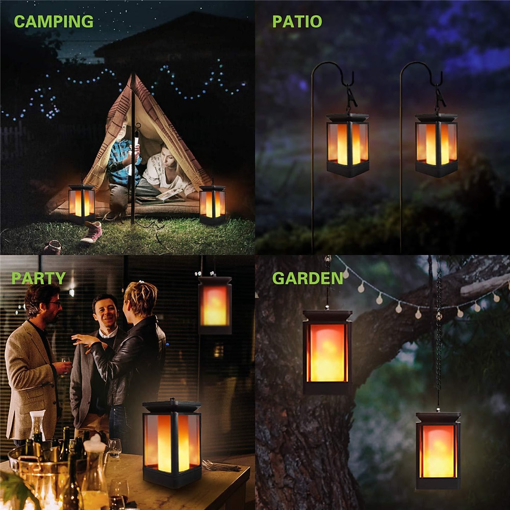 Waterproof Solar Garden Light Flame Torch Flickering Lamp Outdoor Lantern Landscape Yard Path Decorate Atmosphere Lighting 2026 - $31.99 –P10