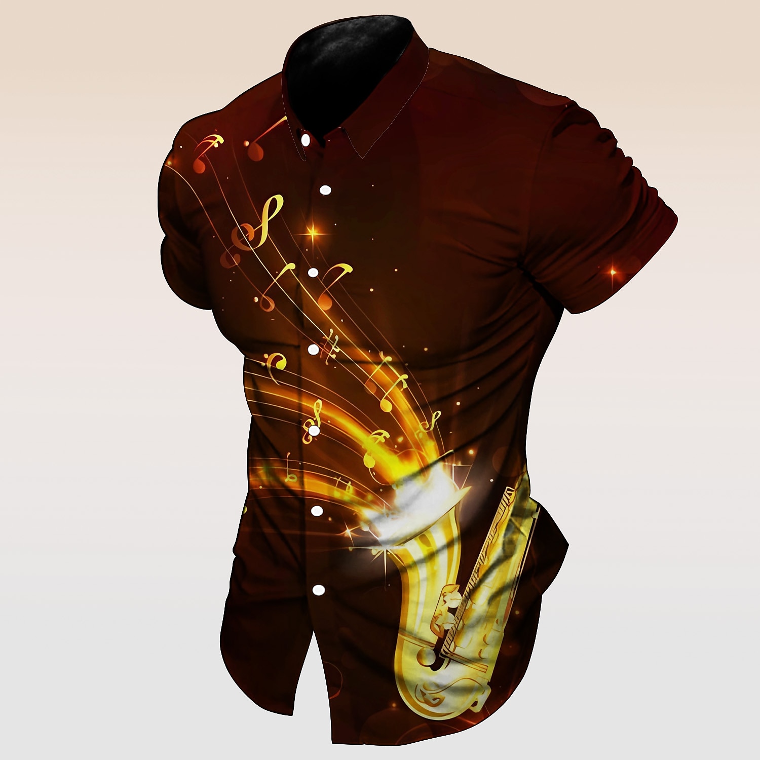 Herren Musik Noten Pano Keys Hemd Knopfhemd Kurzarm Mode Streetwear Designer Outdoor Straße Täglich Sommer Frühling Umlegekragen Druck Button-Down Schwarz Weiß Gelb Rote Purpur 2025 - $24.99 –P5