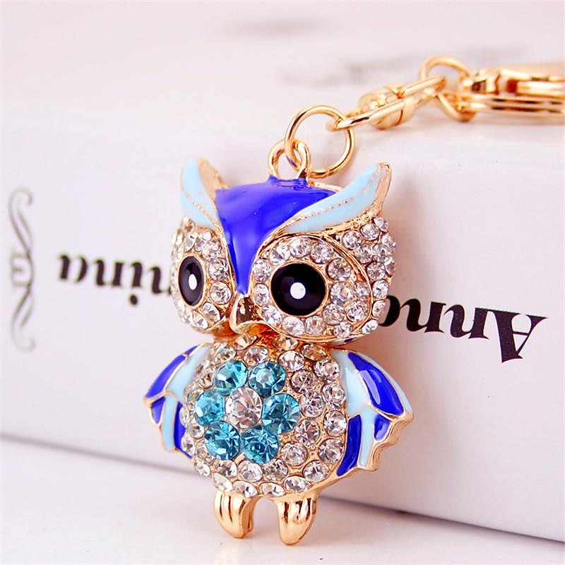 adorabil bufniță breloc strass cristal breloc breloc lanț geanta farmec pandantiv cadou 2025 - $7.99 –P7