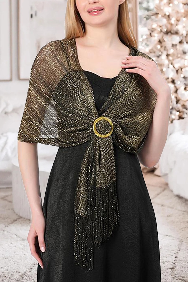 Women's Shrug Elegant Shrugs Vintage Style Solid Color Open Front Half Sleeve Knit Formal Party Work Silver Light Pink Summer Spring 2025 - $27.99 –P2