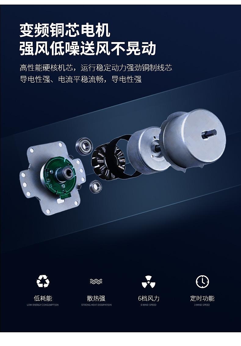 Deckenventilator mit Lichtern 19,7 "dimmbare LED 3 Farben 6 Geschwindigkeiten Timing Wendeflügel mit Fernbedienung, Haushaltsventilator-Kronleuchter, flacher Deckeneinbau-Deckenventilator für den 2025 - $230.29 –P16