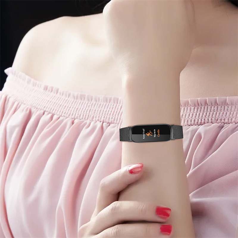 Pulseira de Smartwatch Compatível com Fitbit Inspire 3 Inspire 2 / Inspire HR / Inspire Aço Inoxidável Relógio inteligente Alça Ajustável Com Transparência Mulheres Homens Pulseira Estilo Milanês de 2025 por $19.99 –P7