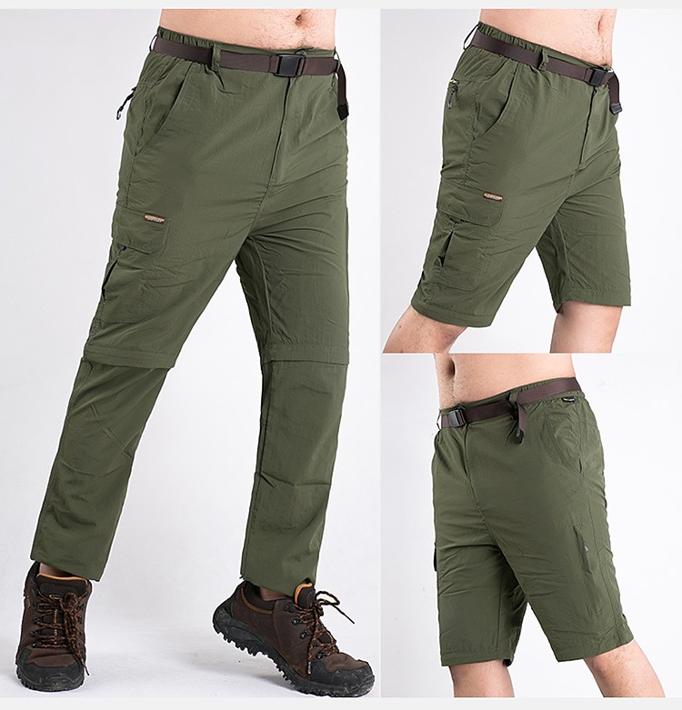 Women's Convertible Zip Off Pants Hiking Pants Trousers Outdoor Ripstop  Breathable Lightweight Quick Dry Pants / Trousers Bottoms Ash Black Fishing  Climbing Beach S M L XL XXL 2024 - $32.99