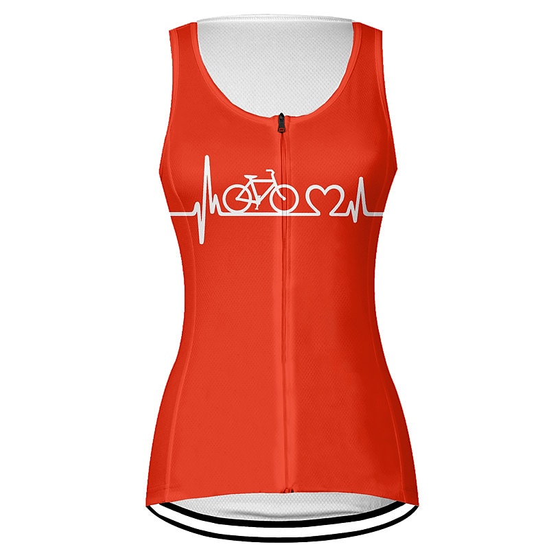 Femme Gilet Velo Cyclisme Maillot Velo Cyclisme Sans Manches Cyclisme Gilet / Gilet Top avec 3 poches arrière VTT Vélo tout terrain Vélo Route Respirable Séchage rapide Evacuation de l'humidité Poche de 2025 ? $20.79 –P9