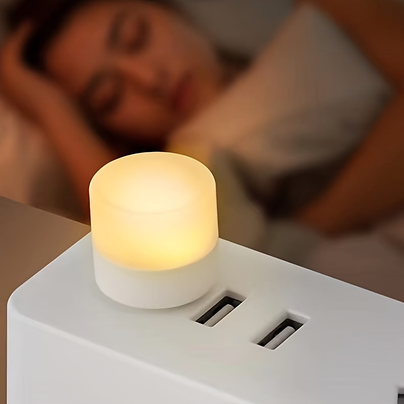 mini bunte nachtlichter usb stecker lampe 5v 1w super helle augenschutz buch licht computer mobile stromversorgung usb kleines led nachtlicht aufladen 2025 - $8.49 –P2