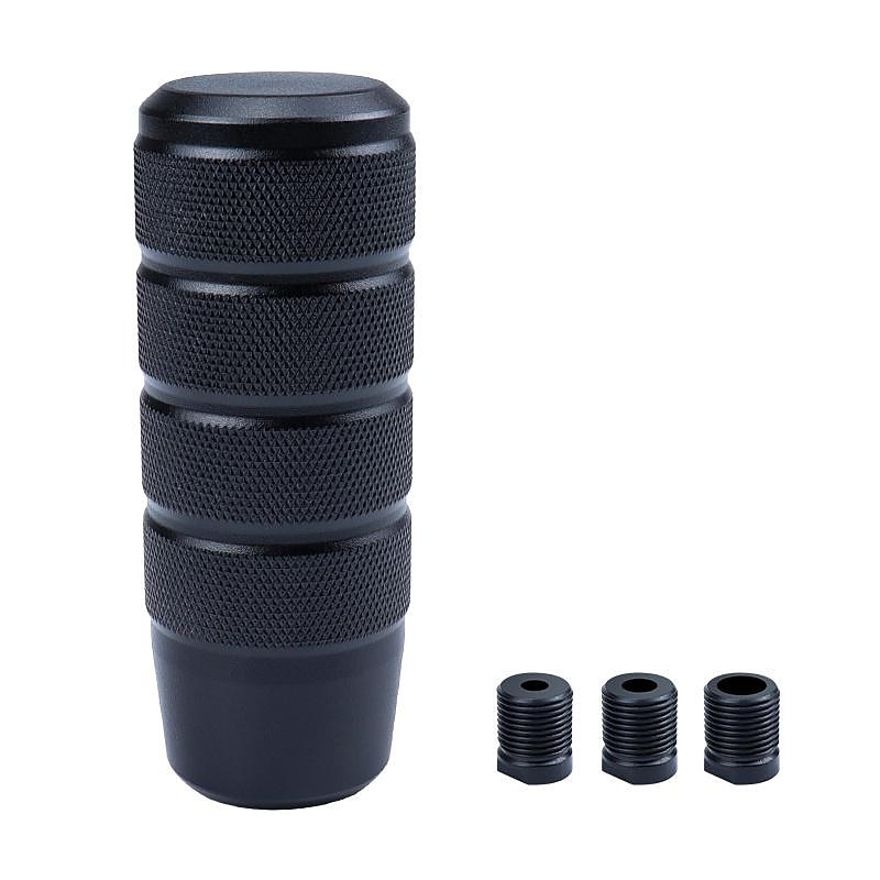 pomello del cambio zigrinato in alluminio antiscivolo universale da 9,5 cm - cambio manuale m8 m10 m12 gm - pomello della leva del cambio jdm opaco del 2025 a $24.99 –P3