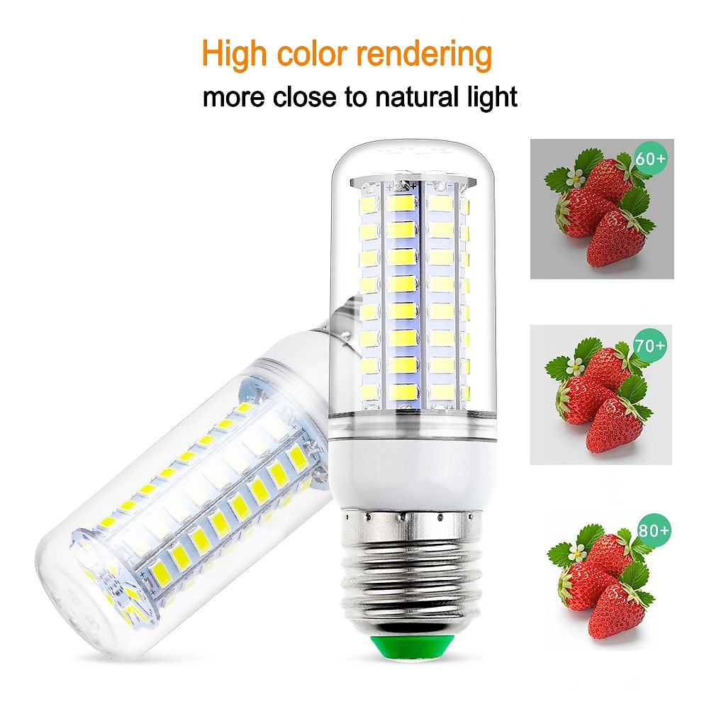 e27 led-lamppu e14/g9 led-lamppu smd5730 220v maissipolttimo kattokruunu kynttilän led-valo kodin sisustukseen 2025 - $8.99 –P2