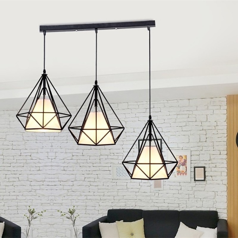 led függőlámpa 60 cm 3 fényű sputnik design csillárok étkezőbe hálószoba függőlámpák ipari festett felületek 110-240v 2025 - $229.99 –P4