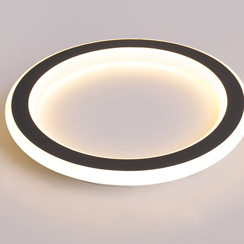 plafoniera a led 1 luce 20 cm design ad anello luci da incasso gel di silice plafoniera in alluminio per corridoio portico bar lampade da balcone loft creativo bianco caldo / bianco 110-240 v del 2025 a $71.99 –P6