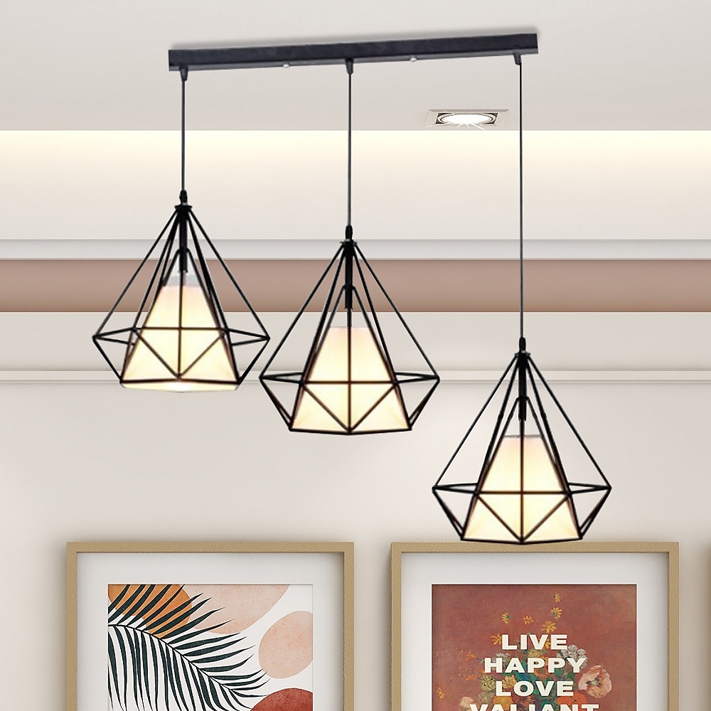 led függőlámpa 60 cm 3 fényű sputnik design csillárok étkezőbe hálószoba függőlámpák ipari festett felületek 110-240v 2025 - $229.99 –P14