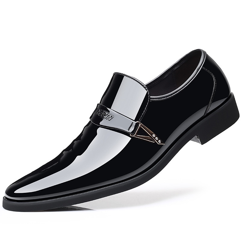 Herren Loafer & Slip On Leder-Loafer Geschäftlich Brautkleider schlicht Outdoor Täglich PU Atmungsaktiv Halbschuhe Schwarz Braun Frühling Herbst 2025 - $42.99 –P5