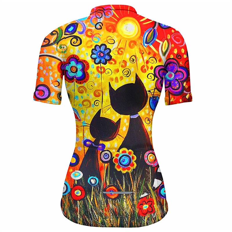 Mulheres Camisa para Ciclismo Gráfico Botânico floral Manga Curta Moto Camisa / Roupas Para Esporte Blusas com 3 bolsos traseiros Ciclismo de Montanha Ciclismo de Estrada Secagem Rápida Tiras de 2026 por $13.49 –P8