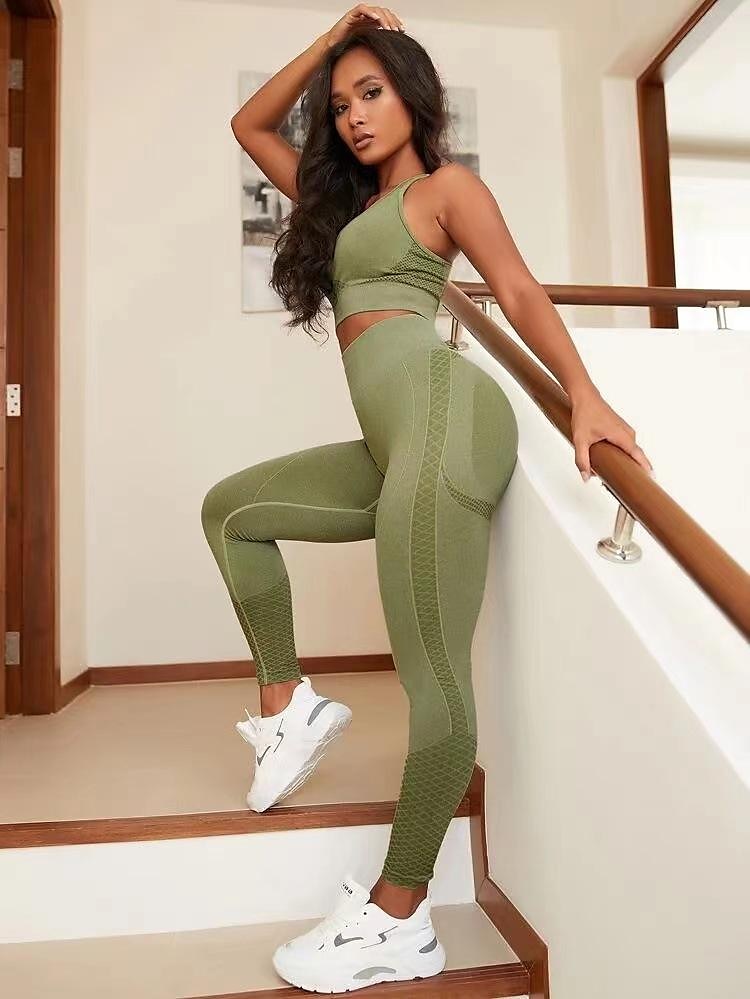 Women's Workout Sets 2 Piece Solid Color Clothing Suit Black Army Green  Spandex Yoga Fitness Gym Workout Tummy Control Butt Lift Breathable Sport  Activewear Stretchy Slim 2024 - $32.99