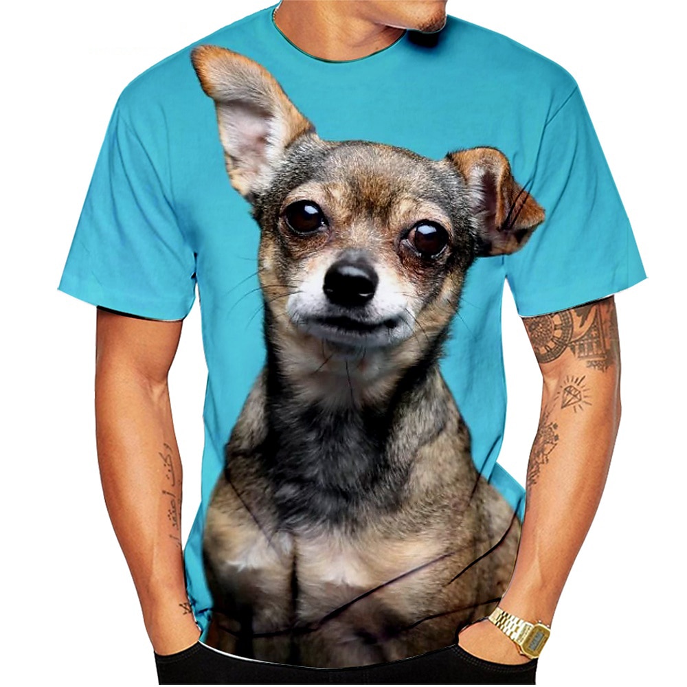 Zwierzę Pies Chihuahua Koszulkowy Anime 3D Graficzny Na Dla par Męskie Damskie Dla dorosłych Bal maskowy Druk 3D Codzienne 2025 - $14.99 –P6