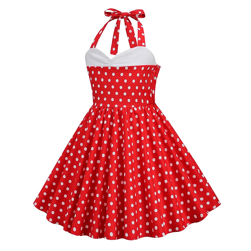 50er Jahre A-Linienkleid Retro Vintage 1950er Swingkleid Schlagkleid Mädchen Kinderkostüm Vintage Cosplay Freizeitkleid 2026 - $27.99 –P6